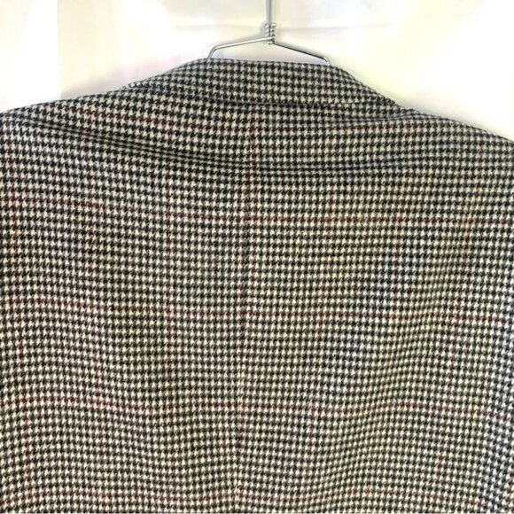 MADE IN POLAND WOOL BLAZER PREMIUM HOUNDSTOOTH BLAZER MULTICOLOUR MEN  SIZE 44R - Picture 6 of 9